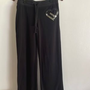 Black Sweatpants, Size Small, Fleece Material